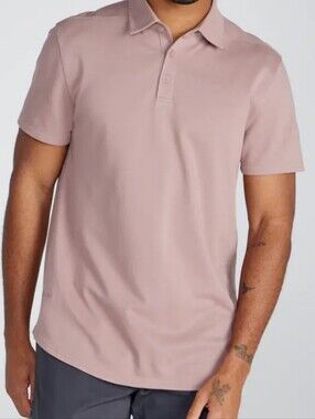BYLT BASICS| XXL Mauve Bayside Short Sleeve Polo Casual Spring Preppy